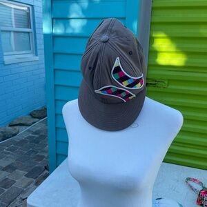 Hurley Brown Hat with Multicolor Logo